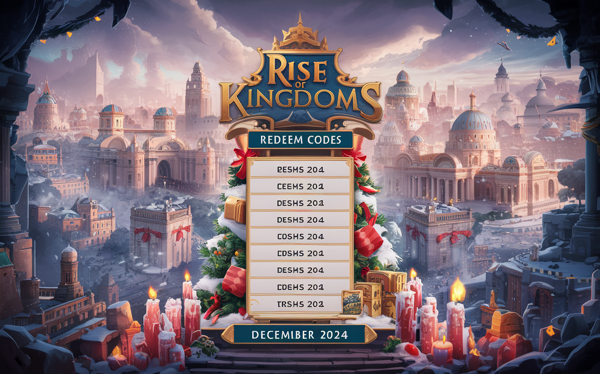 Rise of Kingdoms Redeem Codes for December 2024