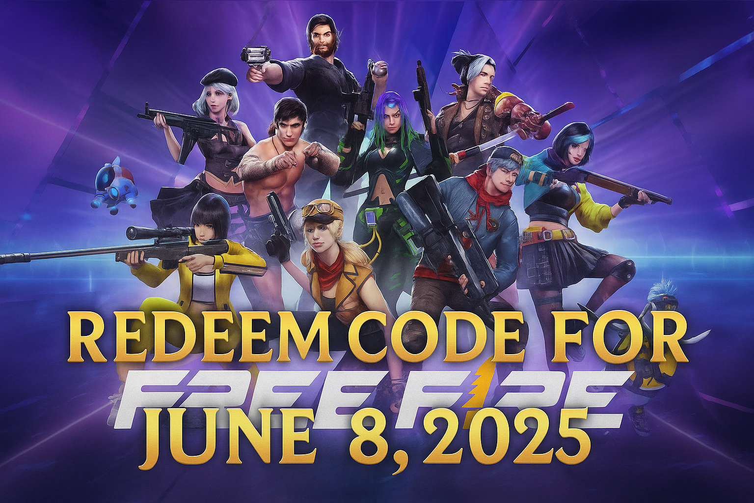Free Fire MAX Redeem Codes for June 8, 2025