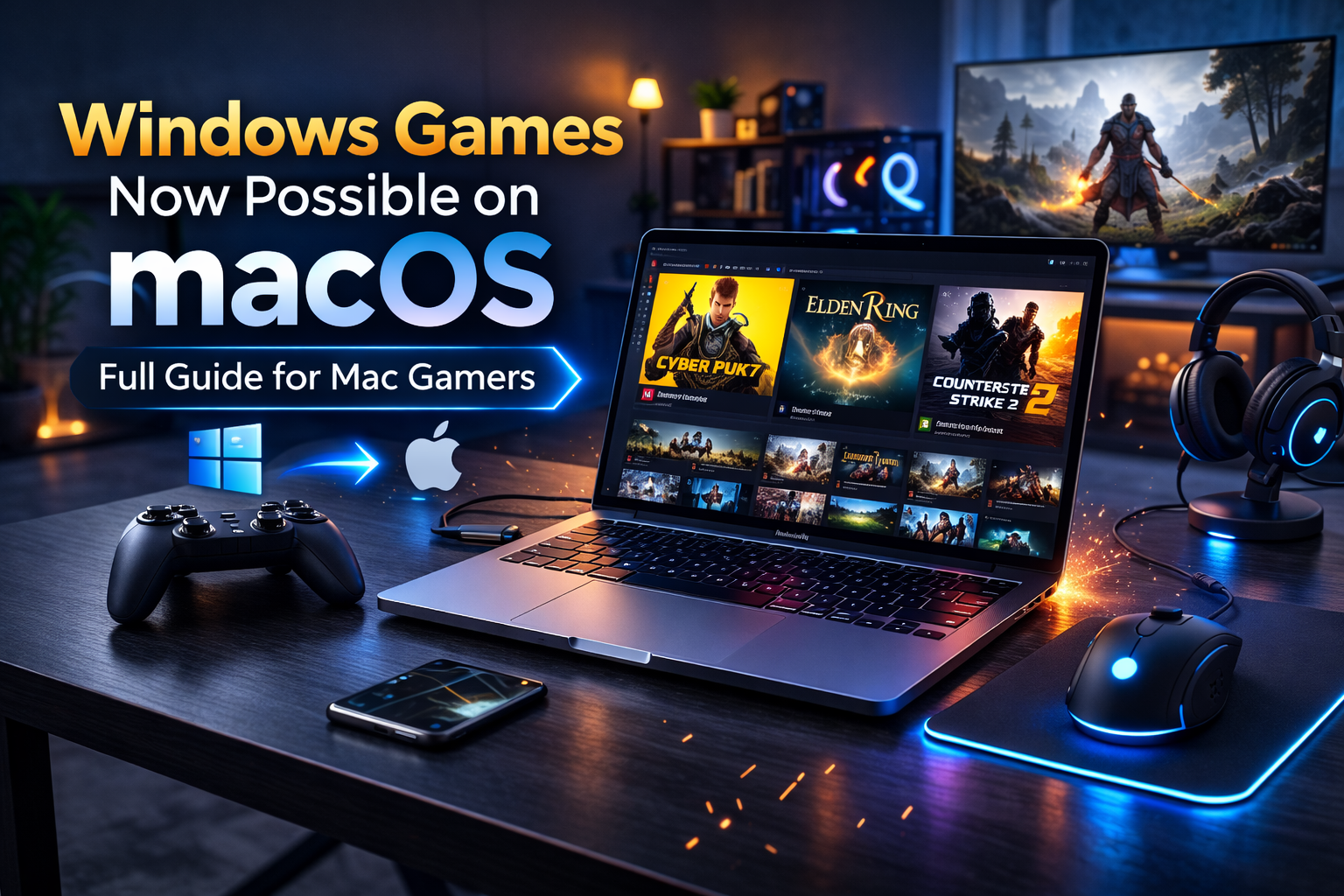 Mac gaming could be entering a brand-new era. A recent announcement suggests that Windows games may soon run on macOS more seamlessly than ever before. For years, Mac users have relied on workarounds like emulators, cloud gaming, or dual-boot setups. Now, a new solution claims to change that.