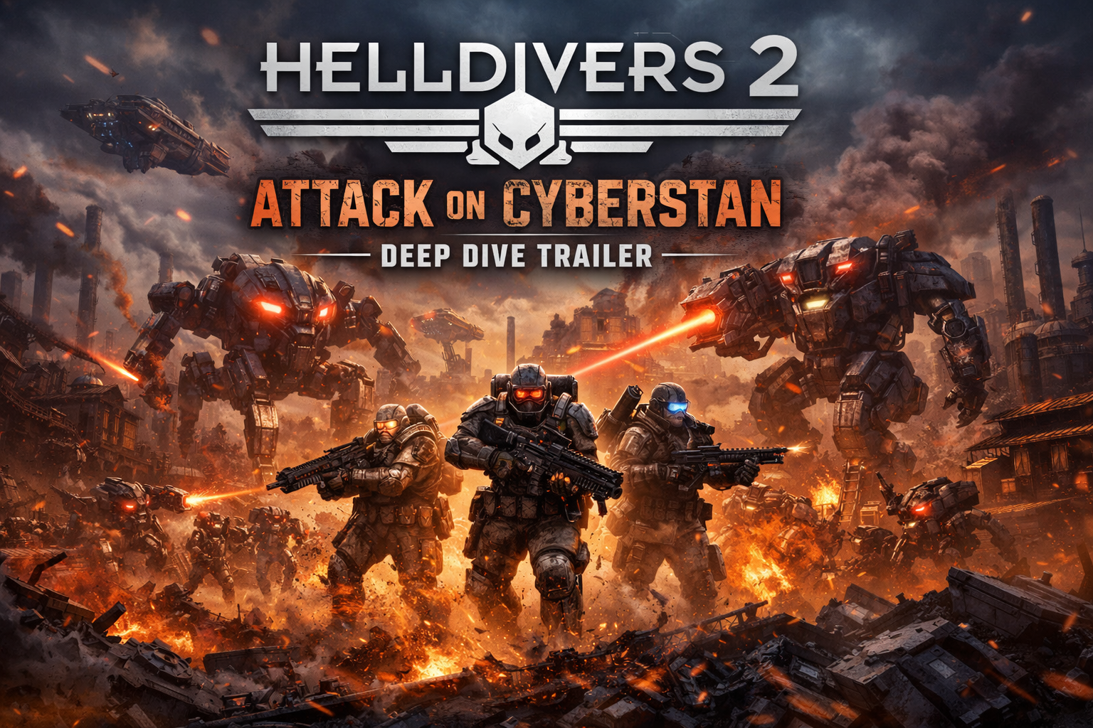 Helldivers 2 Attack on Cyberstan Deep Dive Trailer